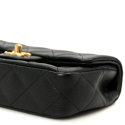 Chanel Caviar Quilted Mini Sweetheart Rectangular Flap Black 11 of 12