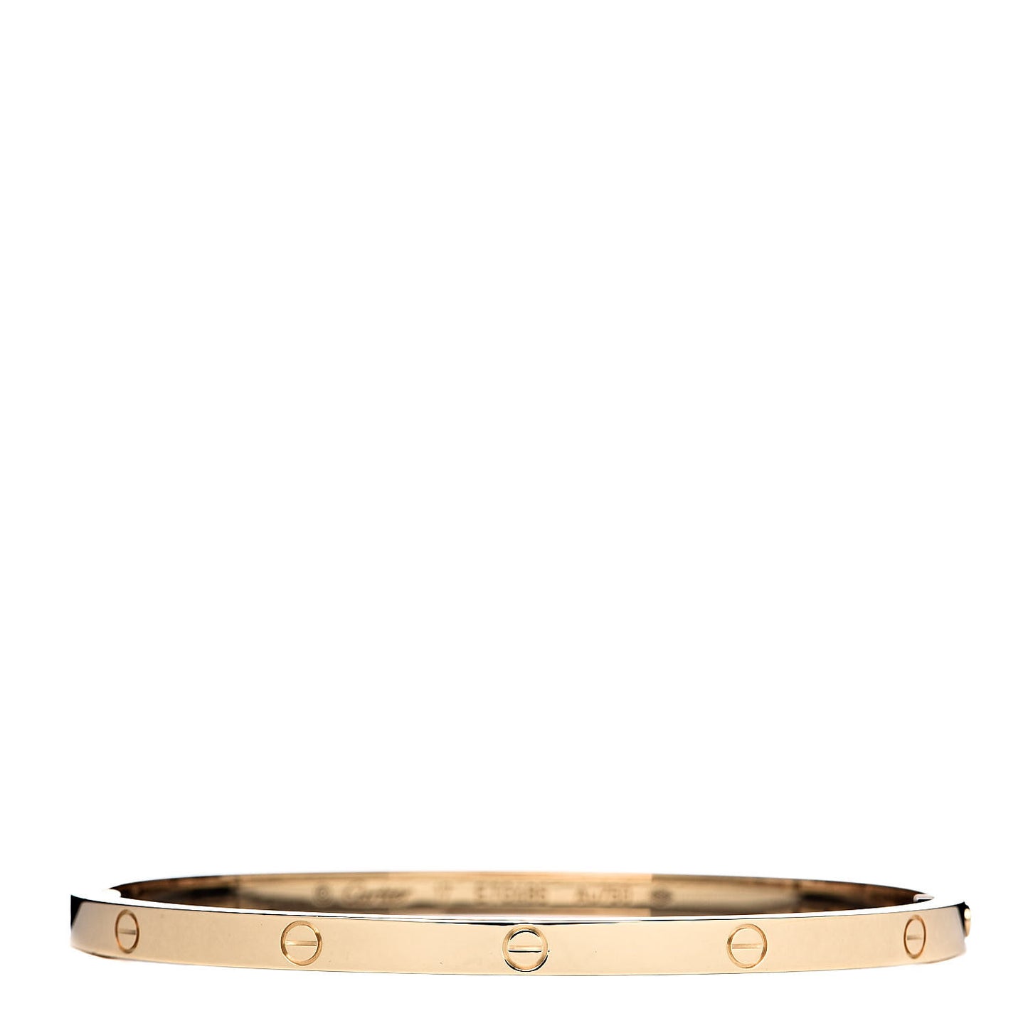 18K Yellow Gold Small LOVE Bracelet 17
