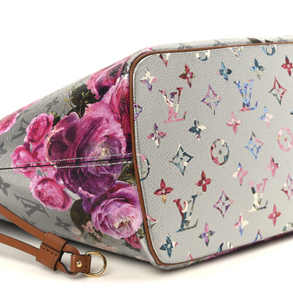 Louis Vuitton Metallic Monogram LV Garden Neverfull MM Silver 11 of 12
