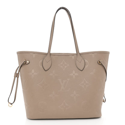 Louis Vuitton Empreinte Monogram Giant Neverfull MM Tourterelle 3 of 10