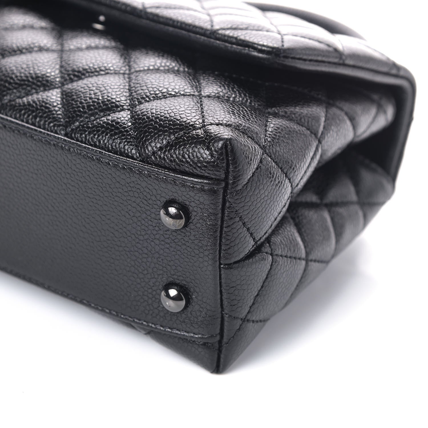 Chanel Caviar Quilted Mini Coco Handle Flap So Black 6 of 9