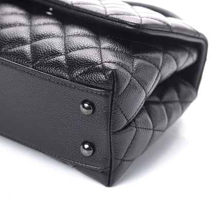 Chanel Caviar Quilted Mini Coco Handle Flap So Black 6 of 9