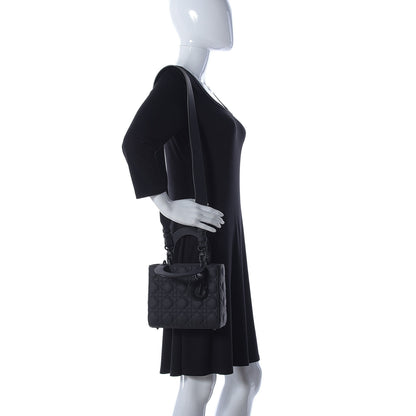 Christian Dior Ultra Matte Calfskin Cannage Small My ABCDior Lady Dior Black 3 of 14