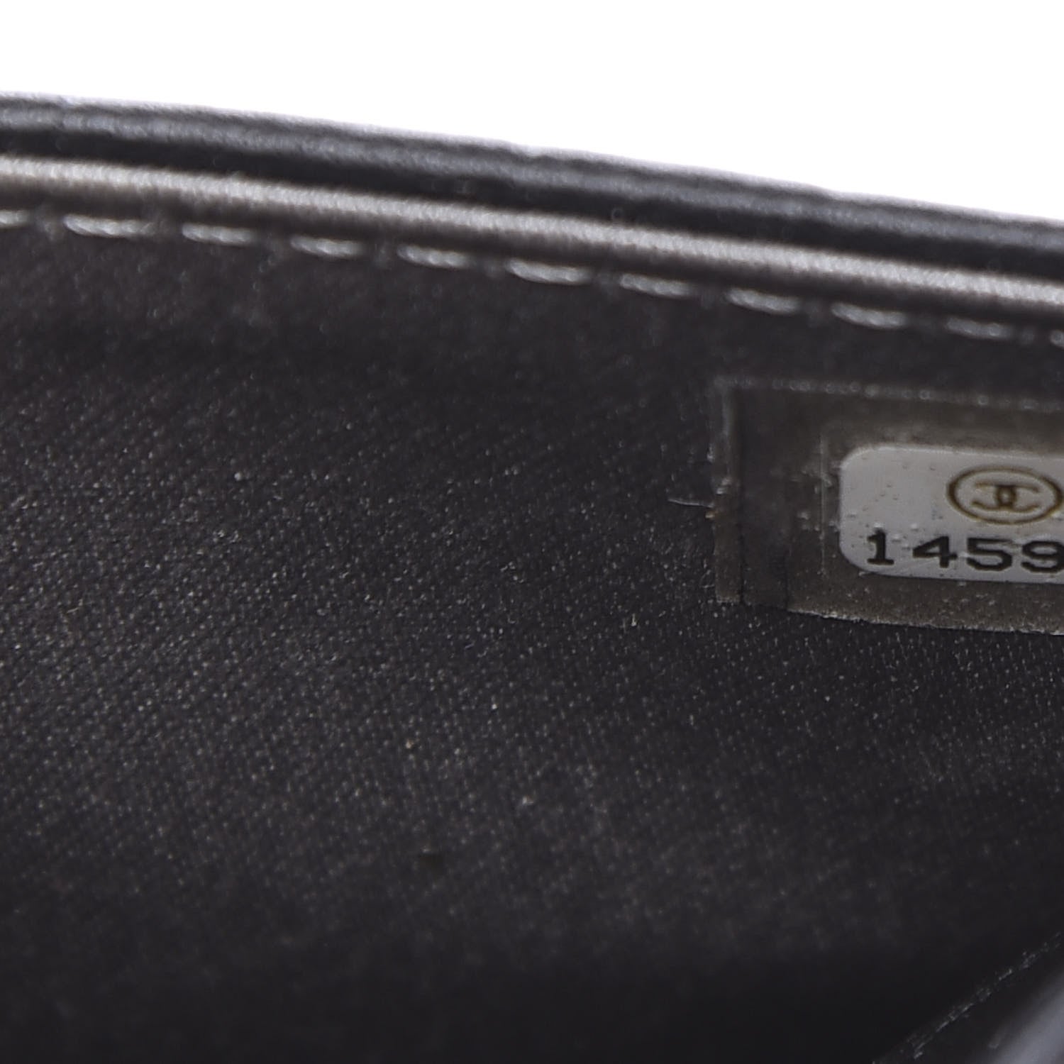 Chanel Lambskin Camellia Embossed Wallet on Chain WOC Black 7 of 13