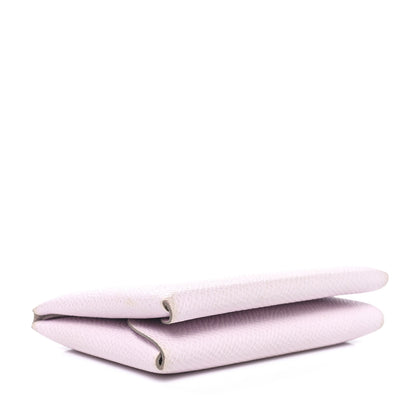 Hermes Epsom Calvi Duo Card Case Mauve Pale 3 of 10