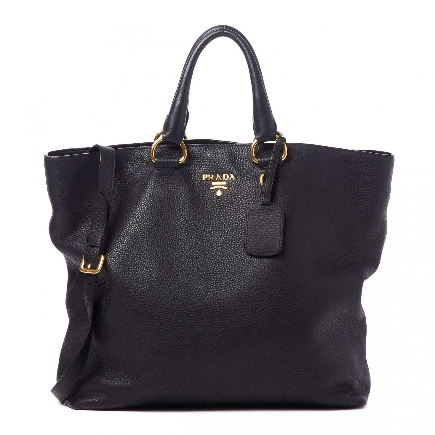 Vitello Daino Tote Black