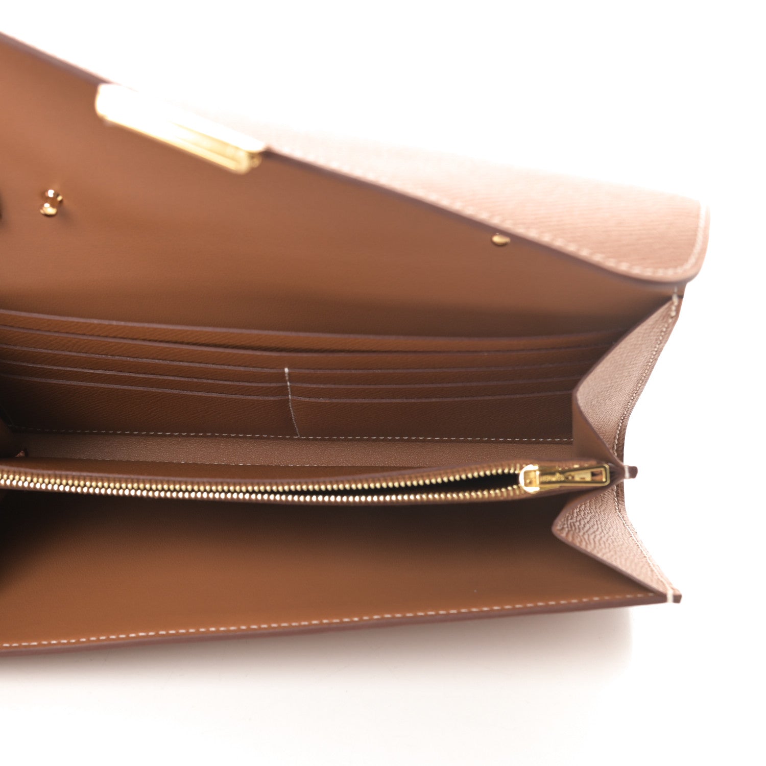Hermes Epsom Constance Long Wallet To Go Gold 5 of 11
