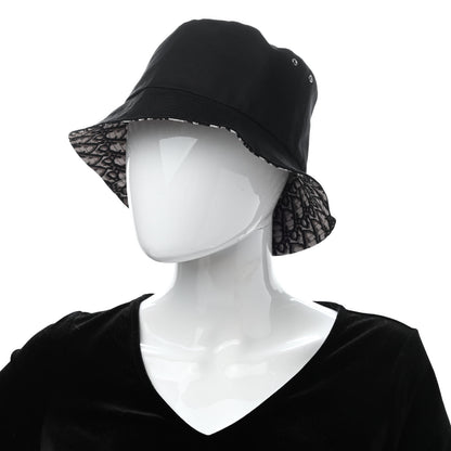 Christian Dior Oblique Reversible Teddy-D Brim Bucket Hat 58 Black 10 of 15