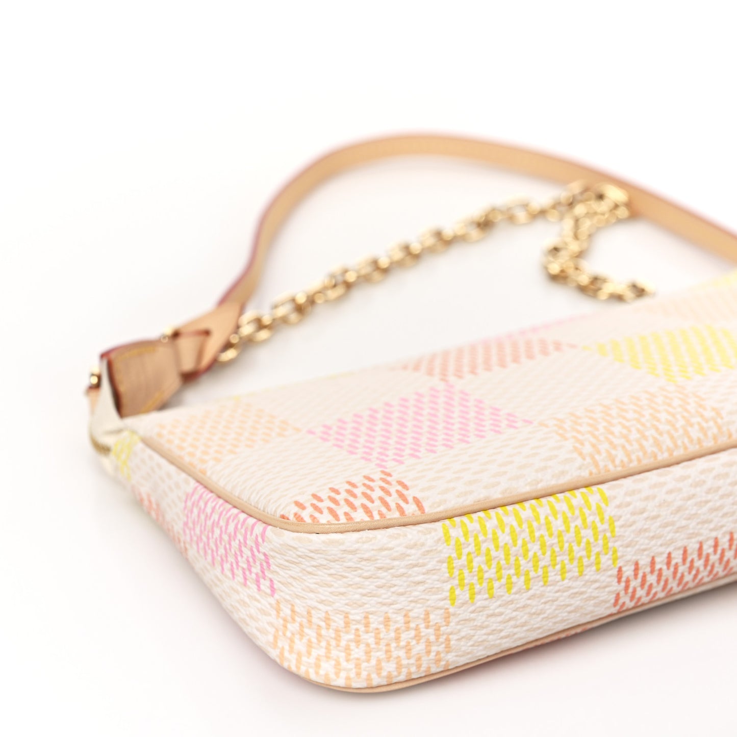 Damier Pochette Accessories NM Peach Pink