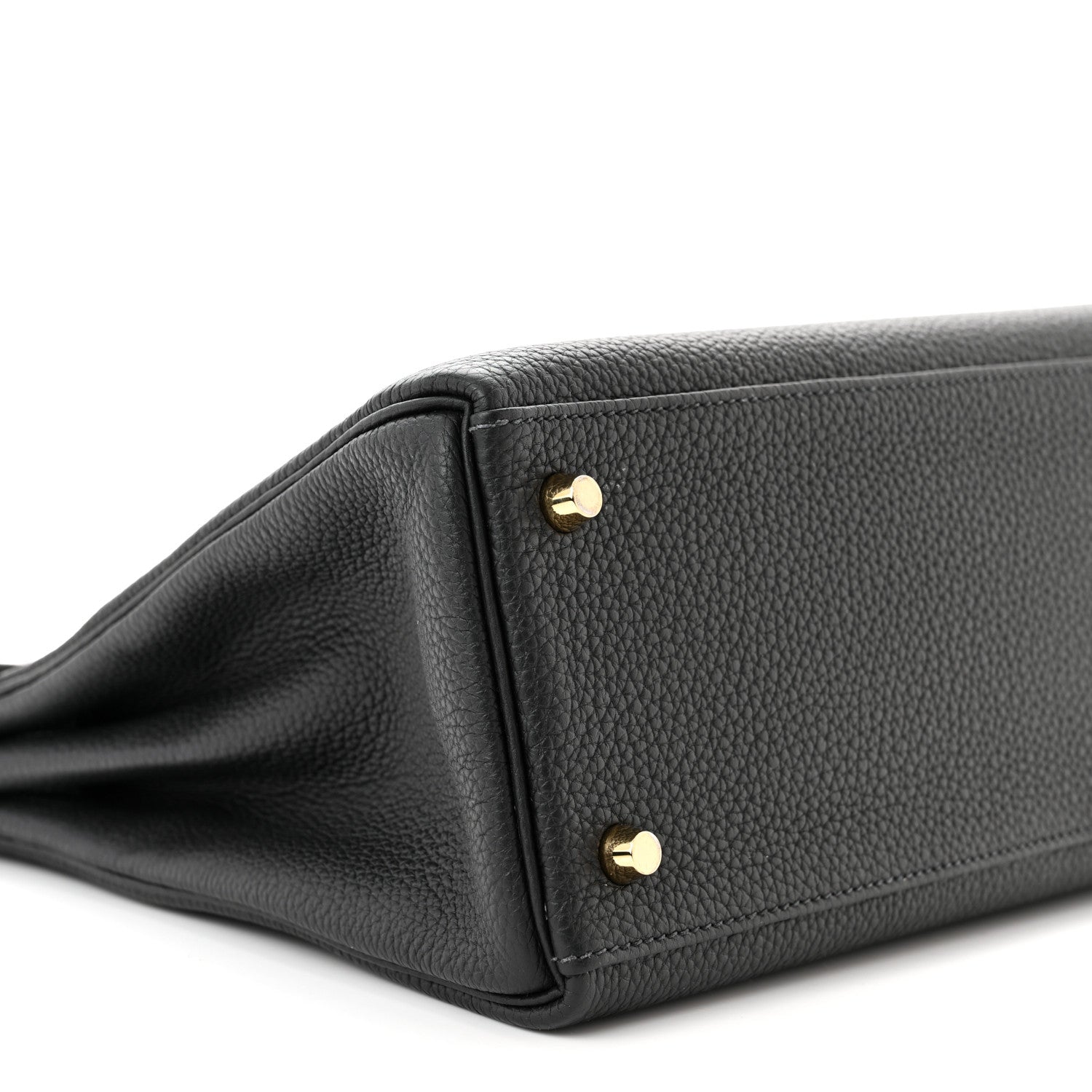 Hermes Togo Matte Porosus Crocodile Kelly Retourne Touch 28 Black 9 of 10