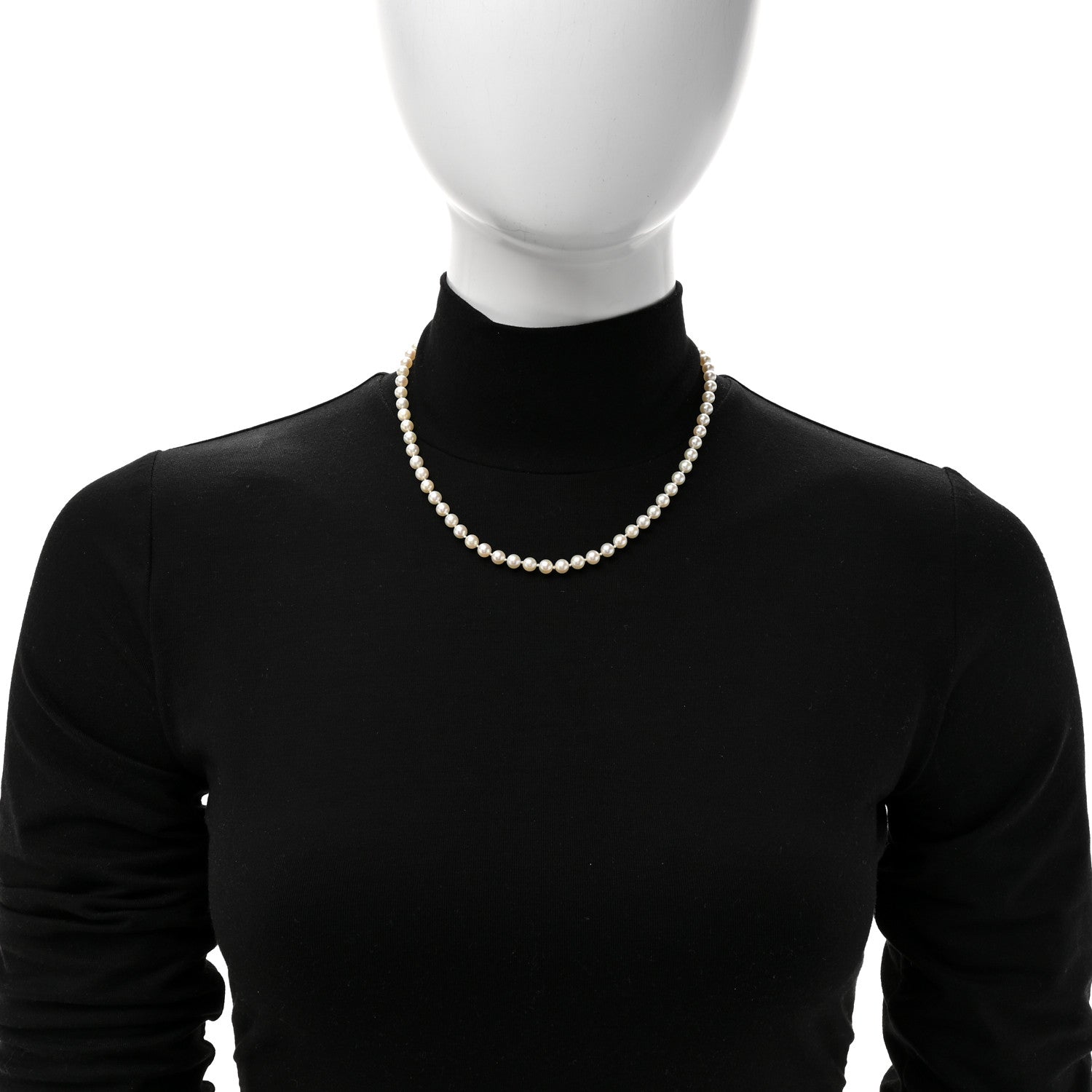 Mikimoto Sterling Silver Akoya Cultured Pearl 5-5.5mm Strand Necklace 17.5" 2 of 6