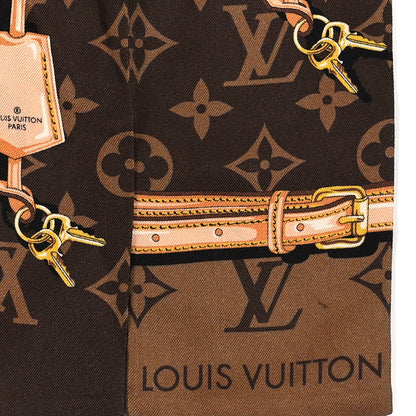 Louis Vuitton Silk Monogram Confidential Bandeau Brown 3 of 4