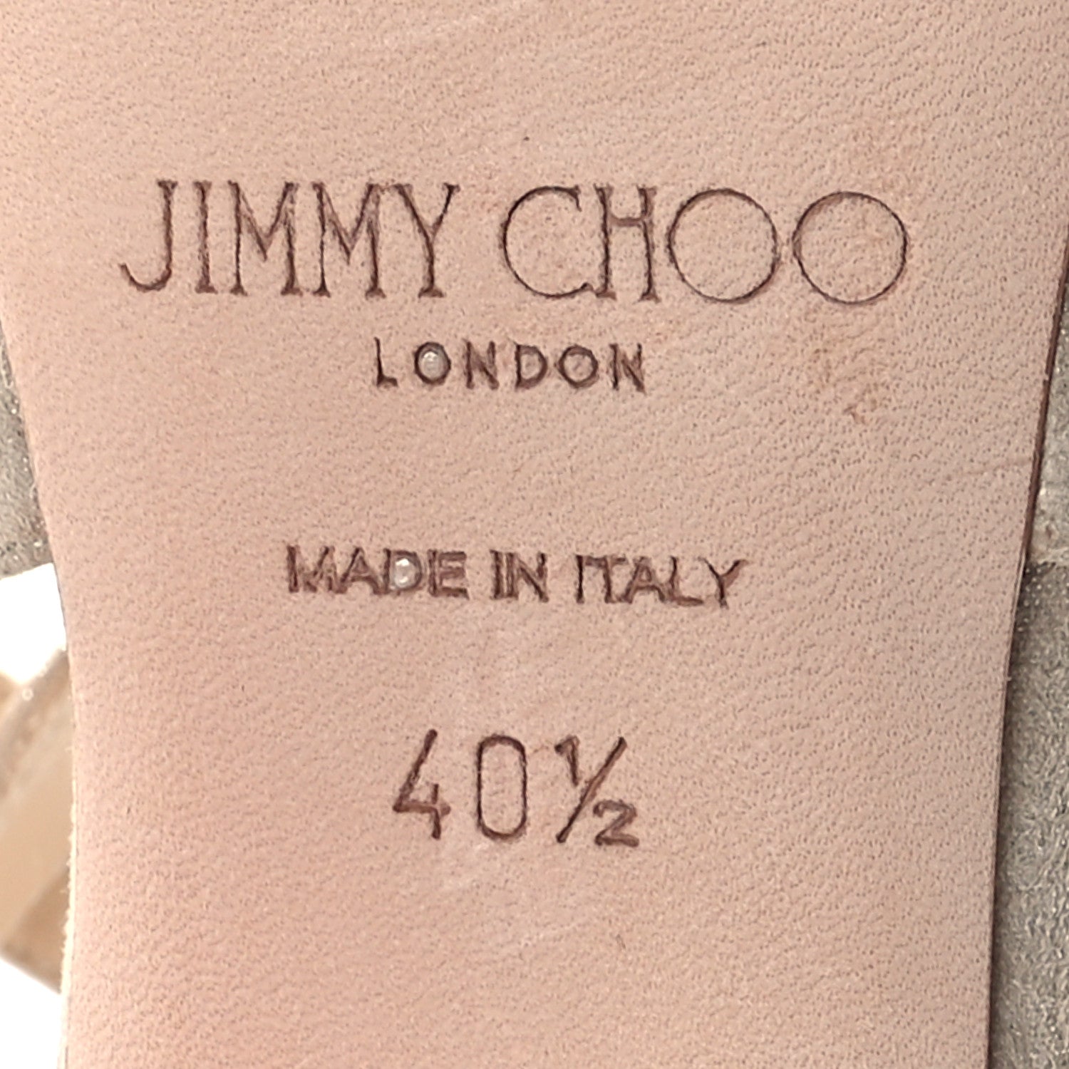 Jimmy Choo Shimmer Suede Emily 85 Sandal 40.5 Sand 7 of 10