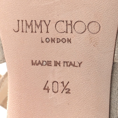 Jimmy Choo Shimmer Suede Emily 85 Sandal 40.5 Sand 7 of 10