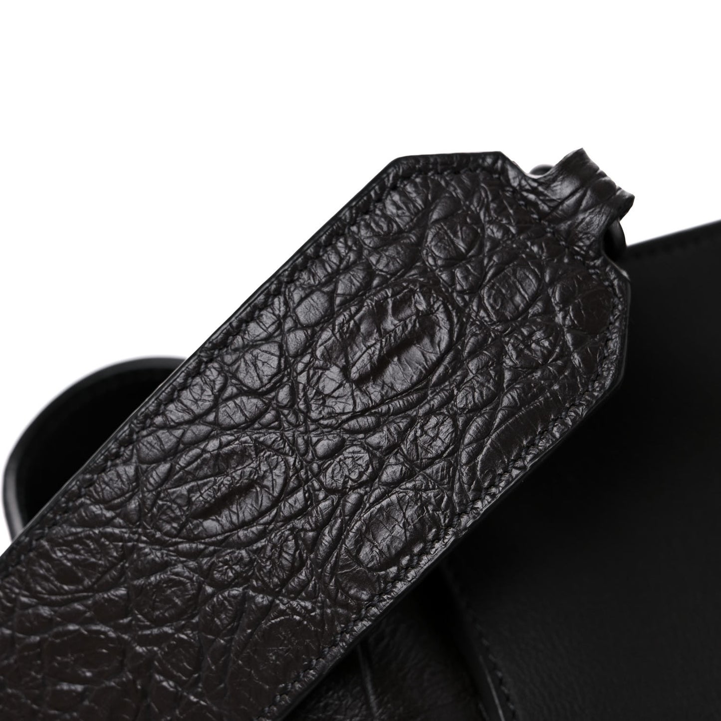 Calfskin Crocodile Embossed Small Monogram Downtown Cabas Earth