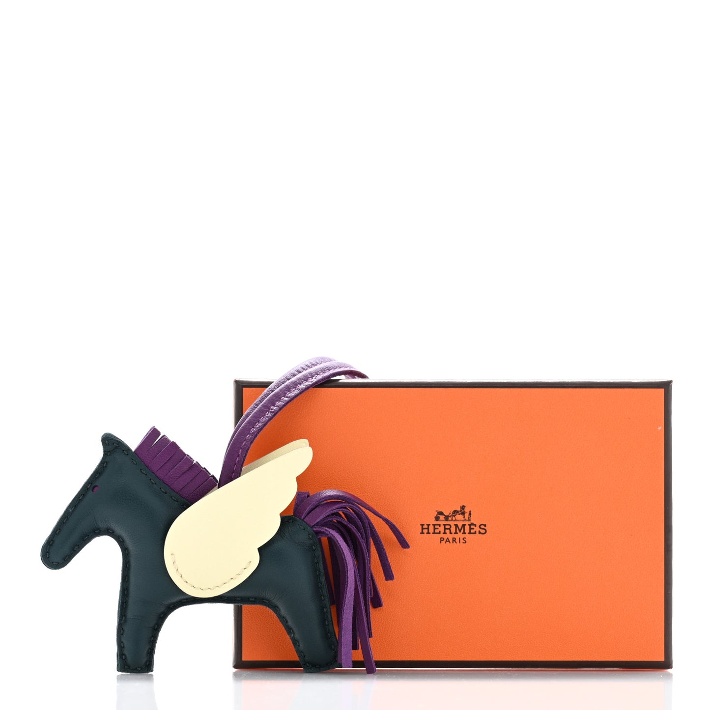 Milo Lambskin Grigri Rodeo Pegase Horse Bag Charm PM Vert Cypress Violet Jaune Milton