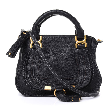 Chloe Calfskin Small Marcie Satchel Black 1 of 4