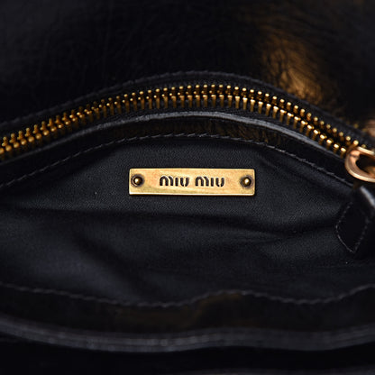 Miu Miu Paillettes Sequined Mini East West Satchel Argento 6 of 10