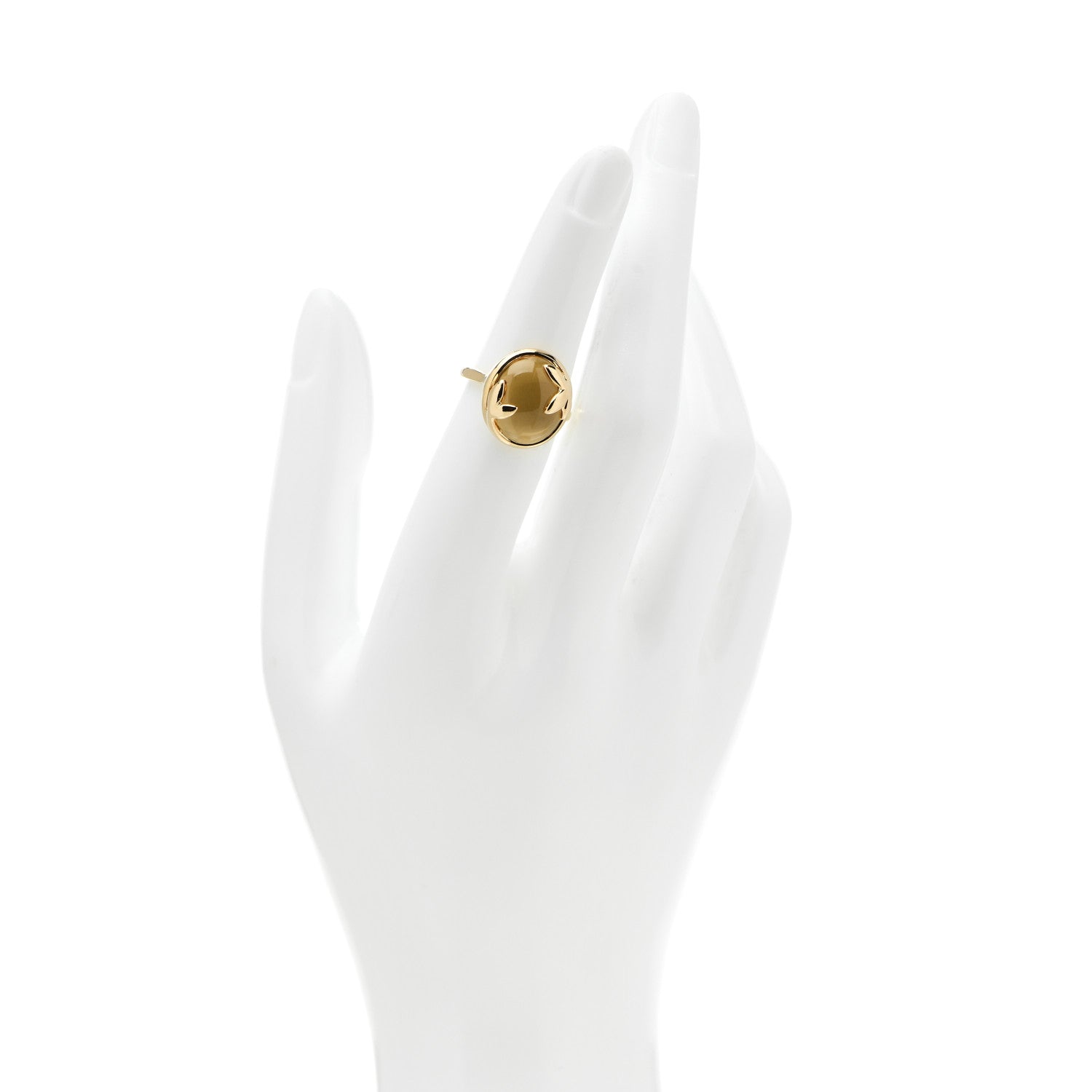 Tiffany 18K Yellow Gold Citrine Paloma Picasso Olive Leaf Ring 49 5 2 of 8
