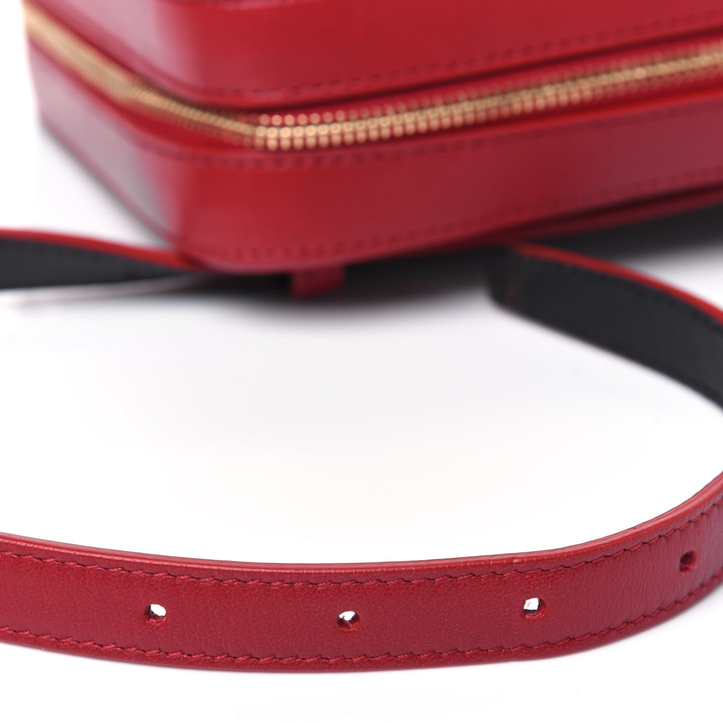 Lambskin Matelasse Vicky Monogram Belt Bag Eros Red