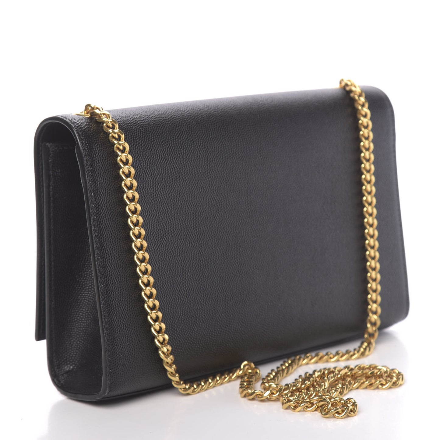 Grain De Poudre Medium Classic Monogram Kate Satchel Black