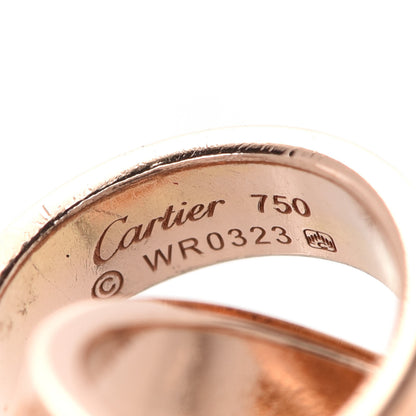 Cartier 18K Pink Gold Interlocking LOVE Necklace 6 of 7