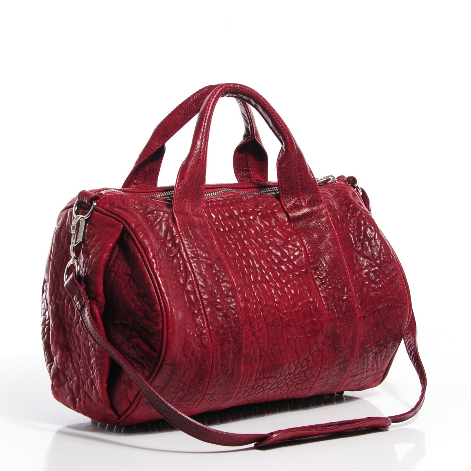 Alexander Wang Pebbled Lambskin Rocco Spice Silver Hardware 3 of 8