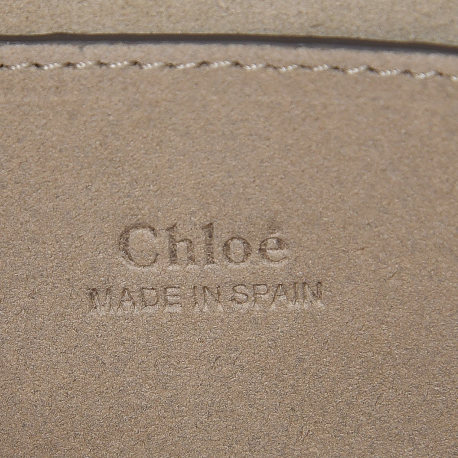 Chloe Suede Calfskin Small Faye Shoulder Bag Motty Grey 6 of 7