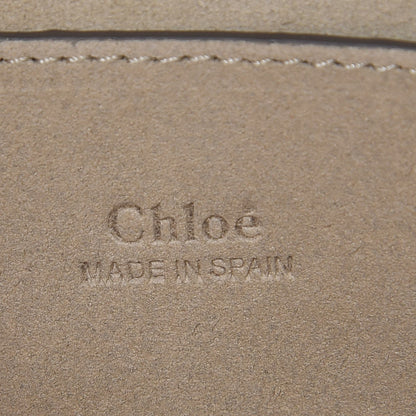 Chloe Suede Calfskin Small Faye Shoulder Bag Motty Grey 6 of 7