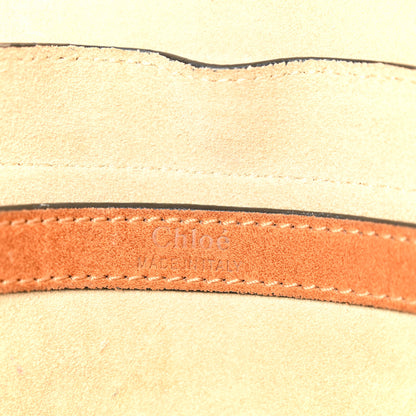 Chloe Suede Braided Medium Hudson Double Carry Shoulder Bag Caramel 6 of 10