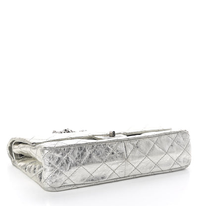 Chanel Metallic Aged Calfskin Quilted 2.55 Reissue 226 Flap Silver 4 of 10