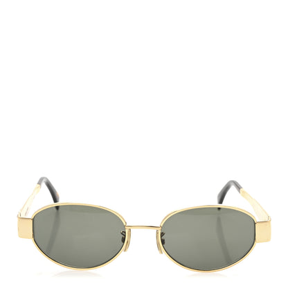 Celine Metal Triomphe 01 Sunglasses CL40235U Gold Green 2 of 8