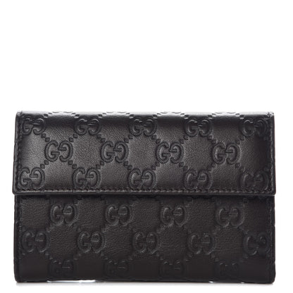 Gucci Guccissima Continental Flap Wallet Dark Brown 1 of 8