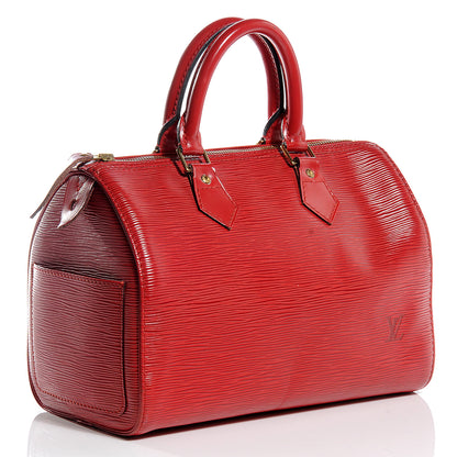 Louis Vuitton Epi Speedy 25 Rouge 3 of 7