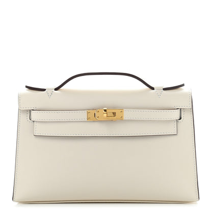Hermes Swift Kelly Pochette Clutch Nata 1 of 10
