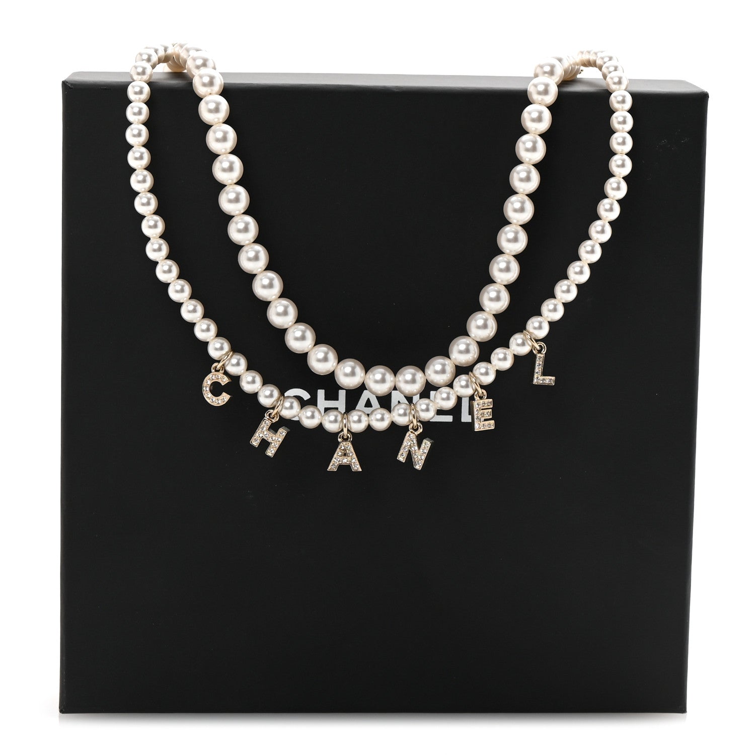 Chanel Pearl Crystal CC Logo Belt 80 Gold 5 of 5