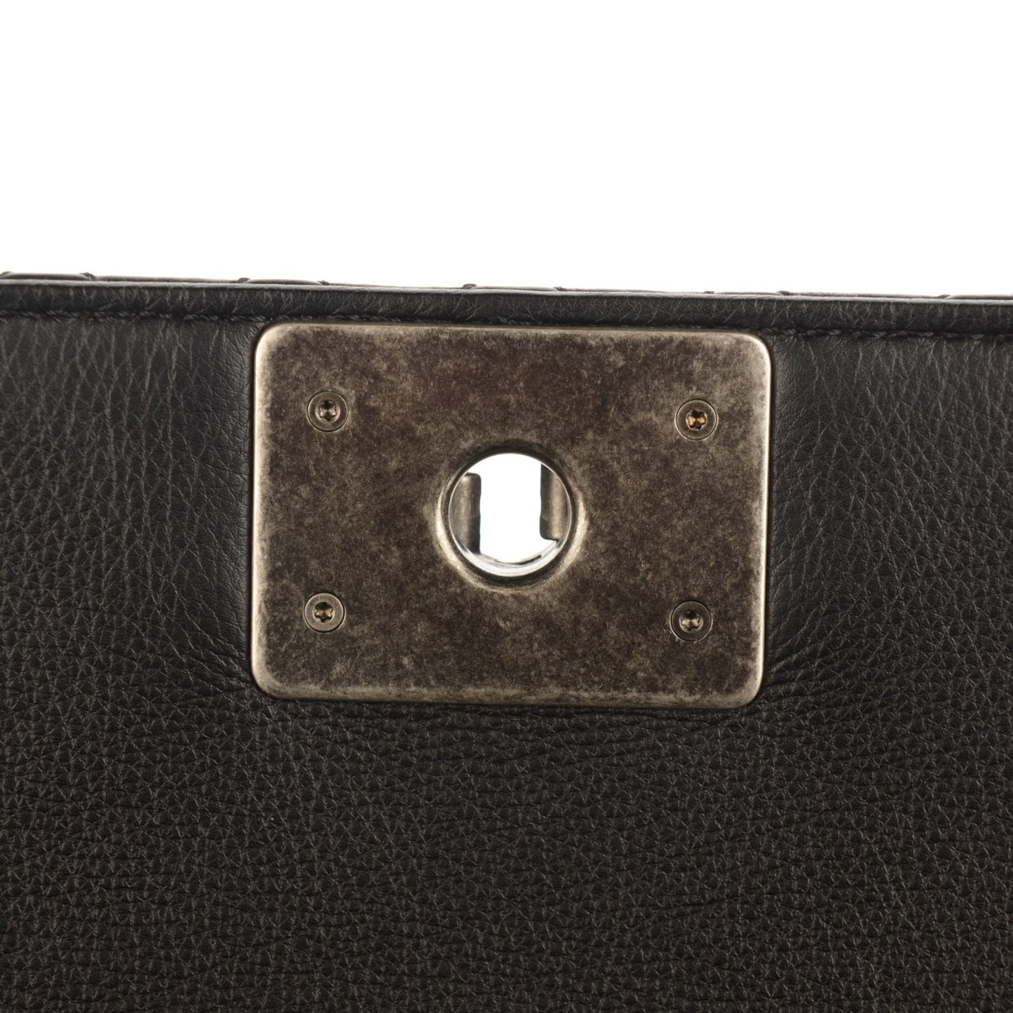 Calfskin Medium Boy Reverso Flap Black