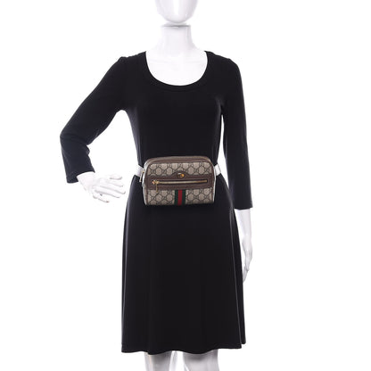Gucci GG Supreme Monogram Web Small Ophidia Belt Bag 75 30 Dark Brown 2 of 11
