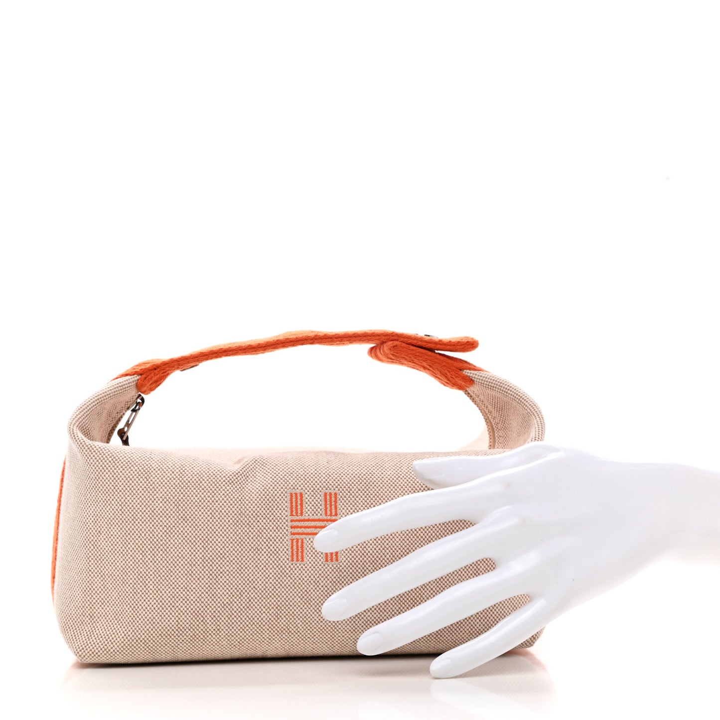 Canvas Small Bride-A-Brac Pouch Natural Orange