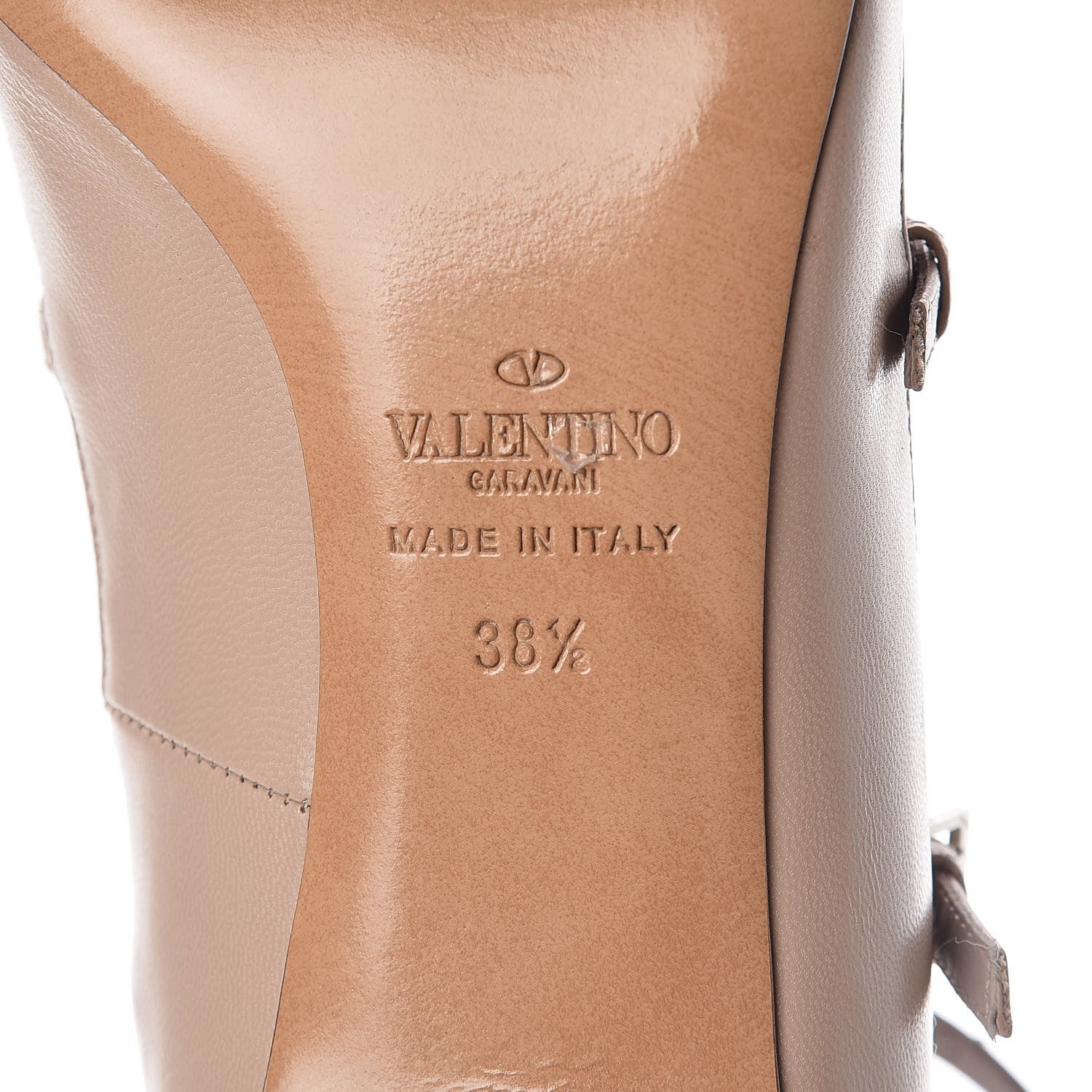 Valentino Garavani Nappa Love Latch 50mm Pumps 38.5 Poudre 7 of 11