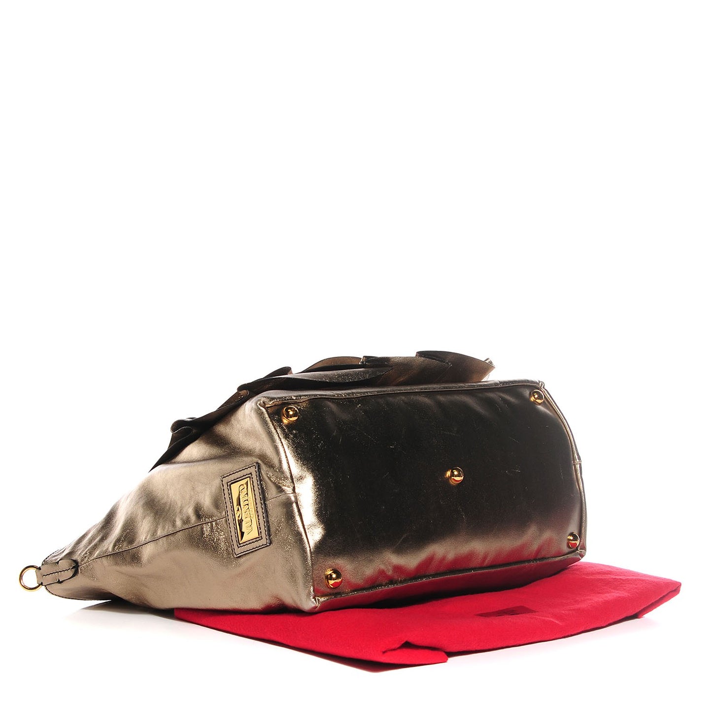 Metallic Nappa Large Petale Tote Gold