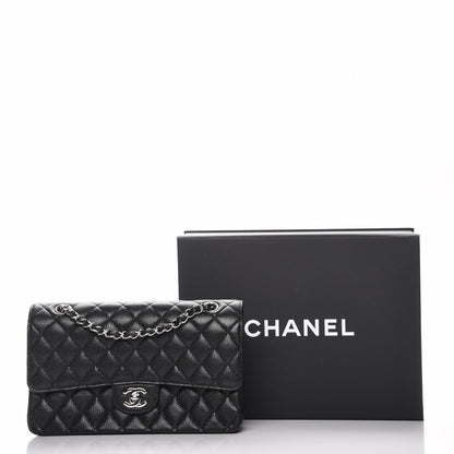 Chanel Caviar Quilted Medium Double Flap Black 9 of 9