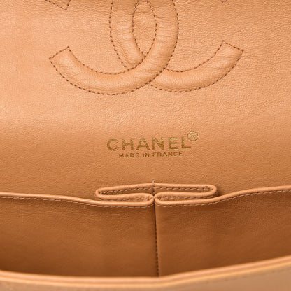 Chanel Lambskin Quilted Medium Double Flap Beige 7 of 14