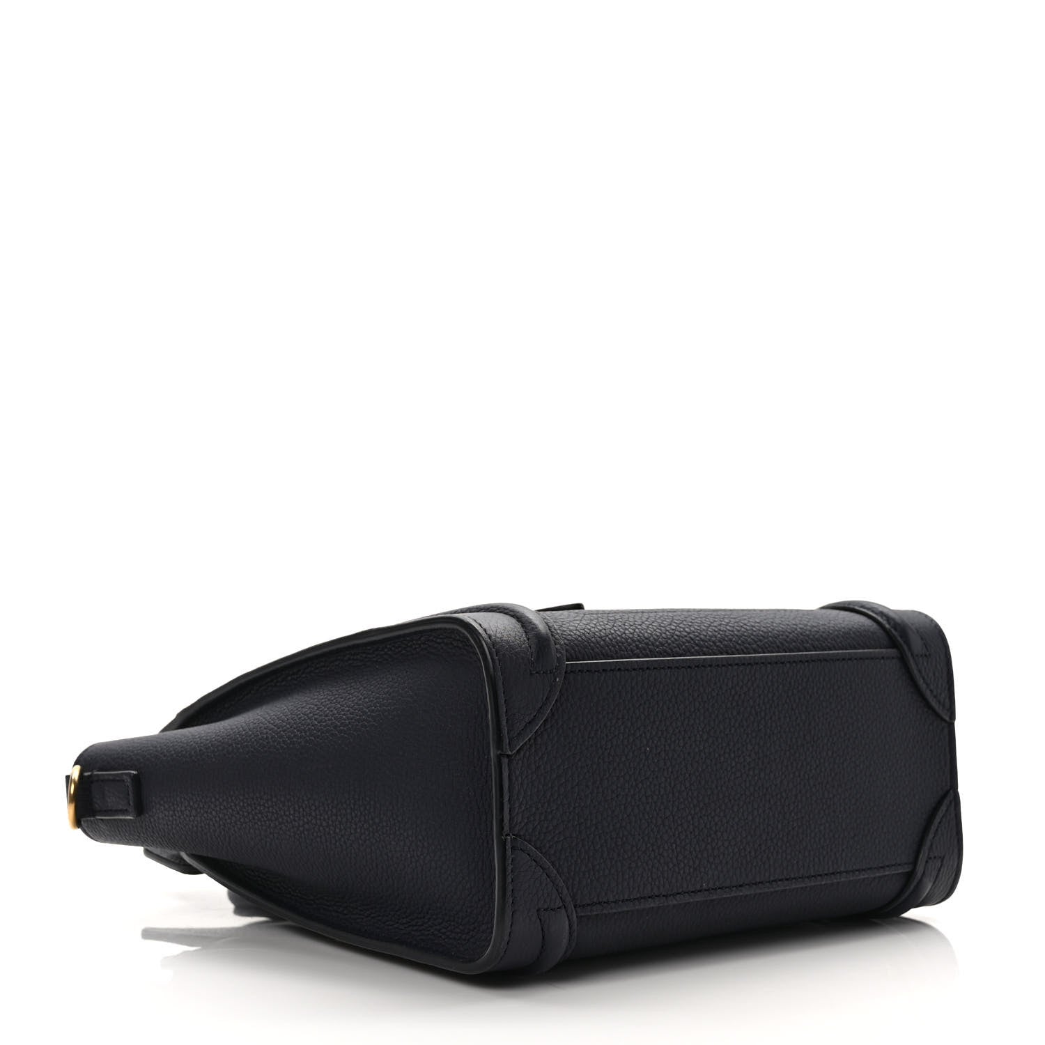 Celine Drummed Calfskin Nano Luggage Navy Blue 4 of 9