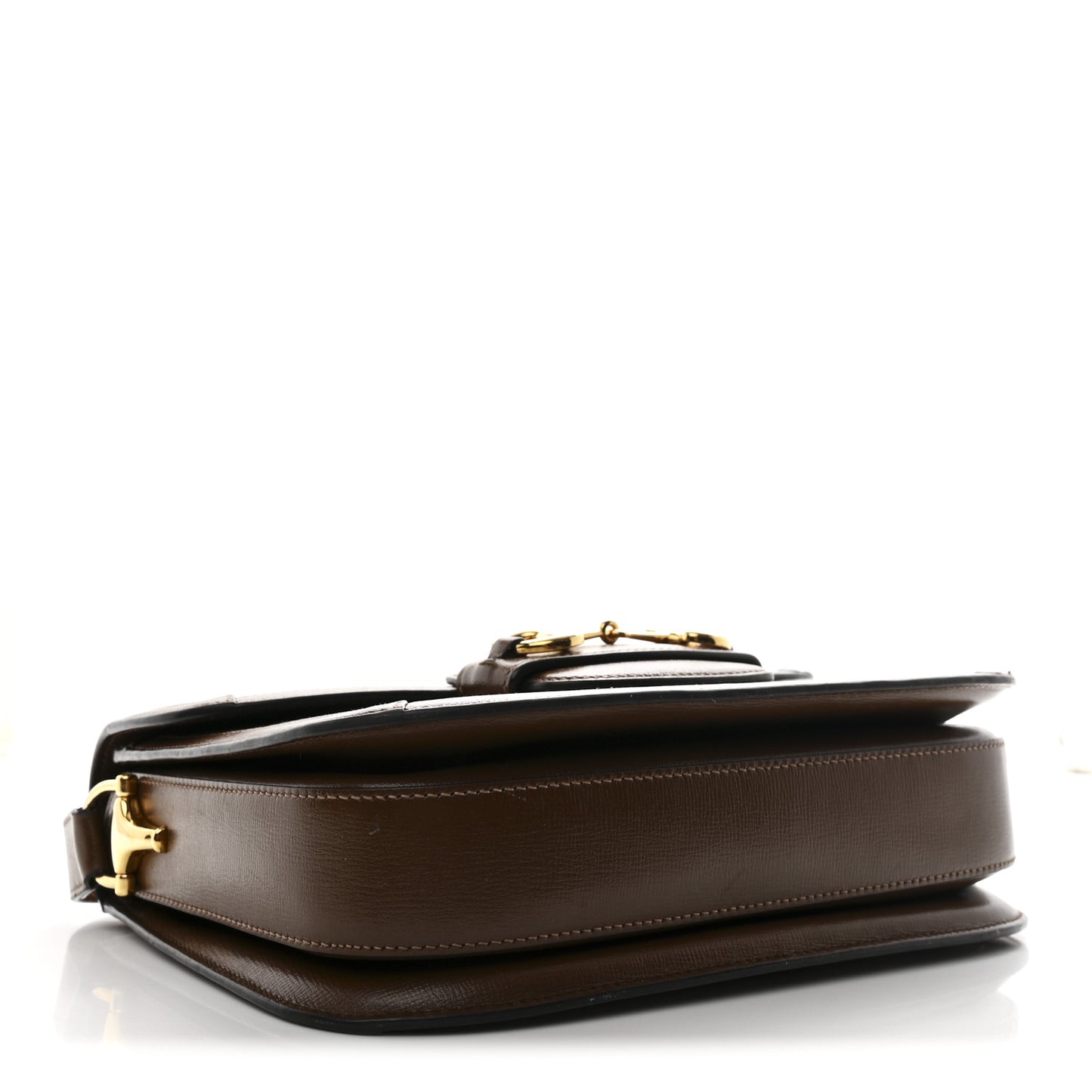 GG Supreme Monogram Horsebit 1955 Shoulder Bag Beige Brown Sugar