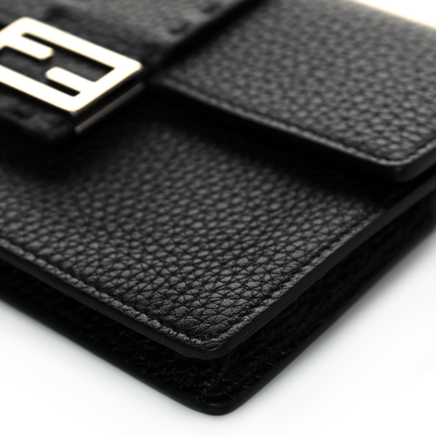 Fendi Cuoio Romano Selleria Baguette Belt Pouch Black 9 of 12