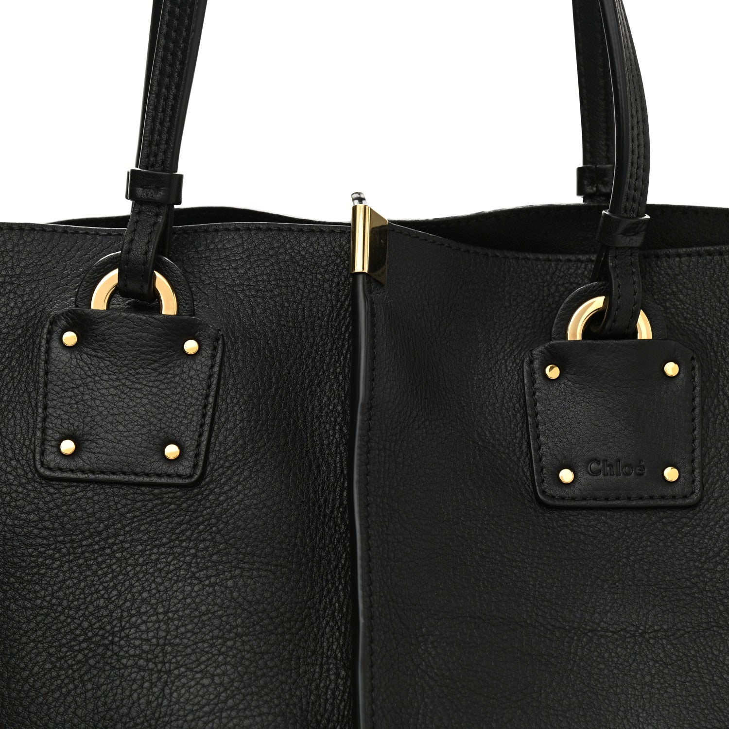 Chloe Smooth Calfskin Medium Vick Tote Black 8 of 13