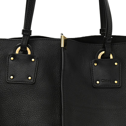 Chloe Smooth Calfskin Medium Vick Tote Black 8 of 13