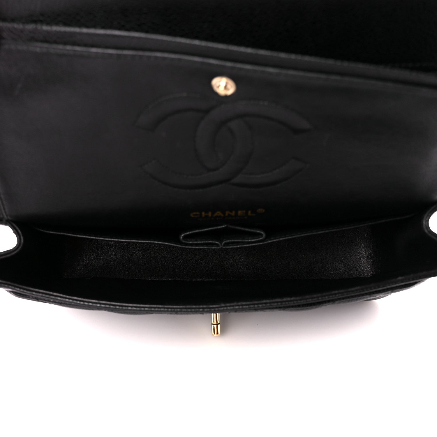 Chanel Caviar Quilted Medium Double Flap Black 5 of 11