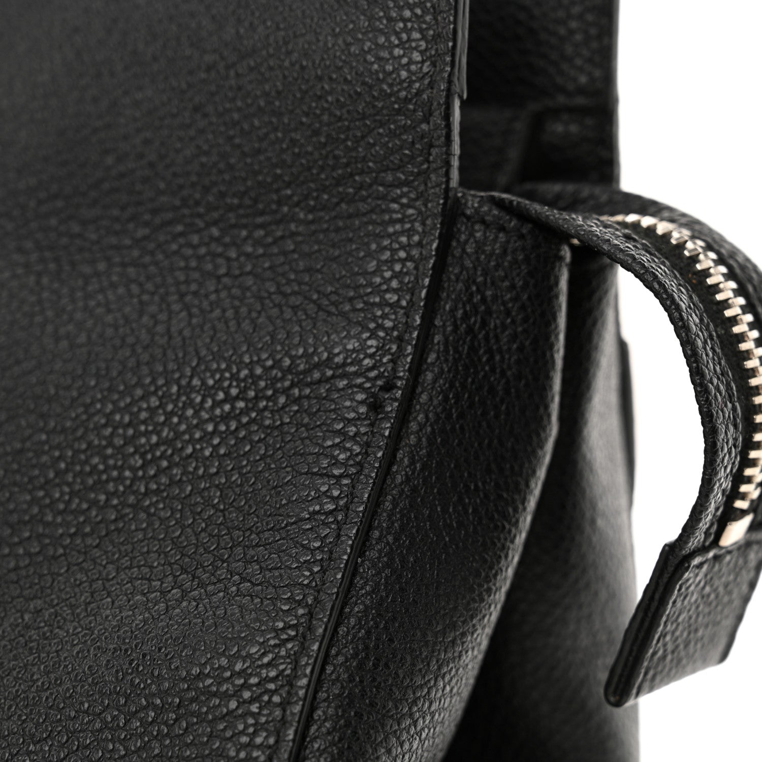 Saint Laurent Grained Calfskin Medium Cabas Rive Gauche Black 17 of 20
